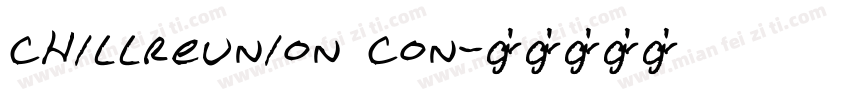 chillreunion con字体转换